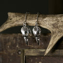 Sacred Clan: Raven Skull Dangle Earrings E2211