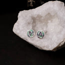Aurora Sterling Silver Enamelled Stud Earrings EE642