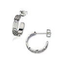 Celtic Silver Hoop Earring E2243