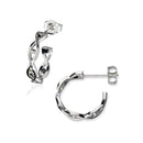 Celtic Silver Hoop Earring E2244