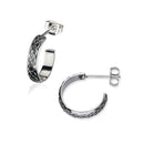 Celtic Silver Hoop Earring E2247