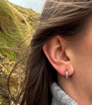 Celtic Silver Hoop Earring E2247