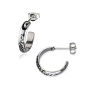 Celtic Silver Hoop Earring E2248