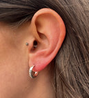 Celtic Silver Hoop Earring E2248