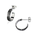 Celtic Silver Hoop Earring E2251