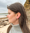 Celtic Silver Hoop Earring E2251