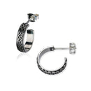 Celtic Silver Hoop Earring E2252