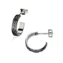Celtic Silver Hoop Earring E2253