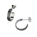 Celtic Silver Hoop Earring E2254