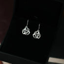 Archibald Knox Ulican Silver 'Triskel' Dangle Earrings E2263