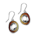 Maeshowe Enamel and Sterling Silver Single Drop Earrings HIS EE562