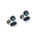 Sterling Silver Pebble Stud Earrings - Niarbyl EE633