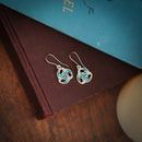 Tide - Archibald Knox Ulican Round Enamel Drop Earrings EE647