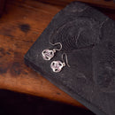 Heather - Archibald Knox Ulican Round Enamel Earrings EE647