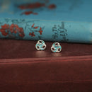 Tide - Archibald Knox Ulican Enamel Stud Earrings EE648