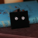 Heather - Archibald Knox Ulican Enamel Stud Earrings EE648