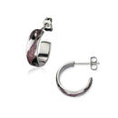 Simply Stylish Enamel Hoop Earrings EE659