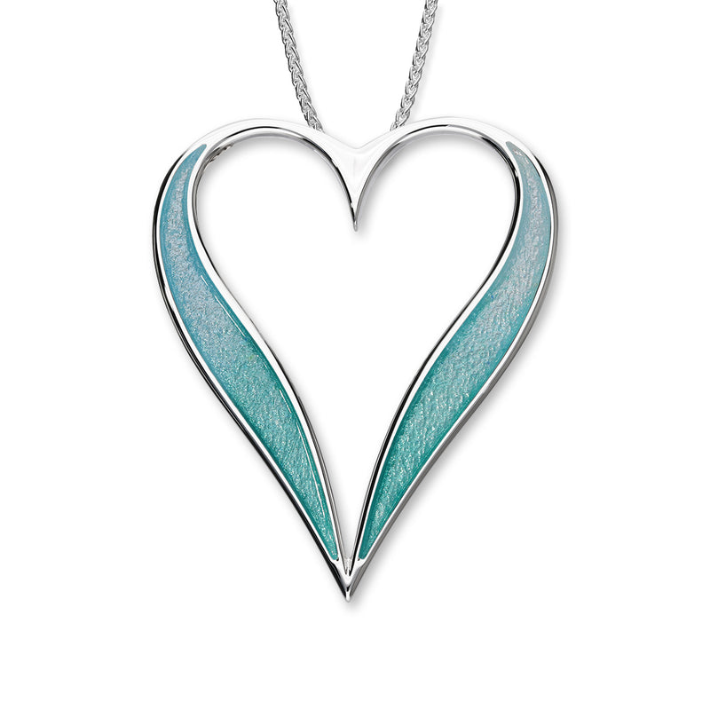 Astin Sterling Silver Heart Pendant with Enamel EP486