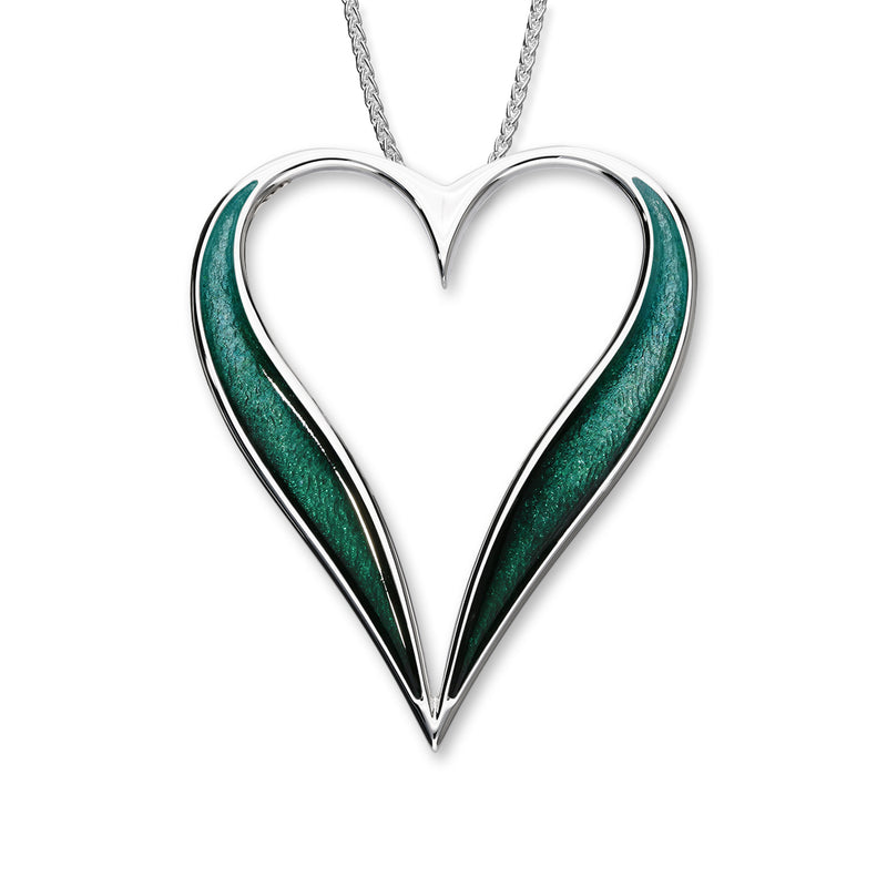 Astin Sterling Silver Heart Pendant with Enamel EP486