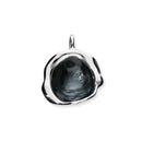 'Slate' Grey Sterling Silver Droplet Necklace EP495