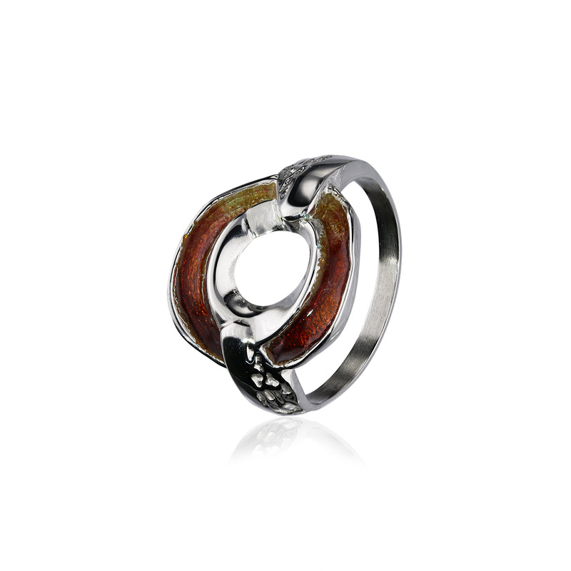 Maeshowe Sterling Silver and Enamel Ring HIS ER142