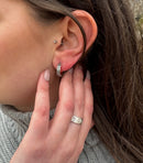 Celtic Silver Hoop Earring E2243