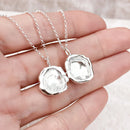 Sterling Silver Droplet Deep Necklace P1308