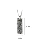 Spring Leaves Long Oxidised Pendant P1553
