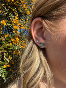 Spring Leaves Oxidised Stud Earrings E2257