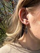 Spring Leaves Oxidised Drop Earrings E2259