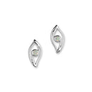 Harlequin Silver Earrings SE358 White Opal