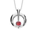 Harlequin Silver Pendant SP272 White Opal