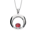 Harlequin Silver Pendant SP273 White Opal