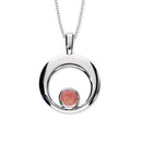 Harlequin Silver Pendant SP273 White Opal