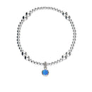Harlequin Silver Stretch Bracelet SSBL11