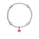 Harlequin Silver Stretch Bracelet SSBL11