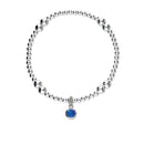 Harlequin Silver Stretch Bracelet SSBL11