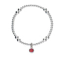 Harlequin Silver Stretch Bracelet SSBL11