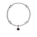 Harlequin Silver Stretch Bracelet SSBL11