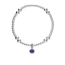 Harlequin Silver Stretch Bracelet SSBL11