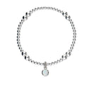 Harlequin Silver Stretch Bracelet SSBL11