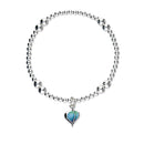 Leah Silver Stretch Enamel Bracelet SSEBL06