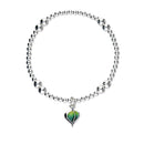 Leah Silver Stretch Enamel Bracelet SSEBL06