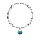 Elements Silver Stretch Enamel Bracelet SSEBL09