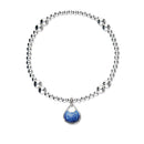 Elements Silver Stretch Enamel Bracelet SSEBL09