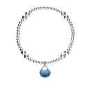 Elements Silver Stretch Enamel Bracelet SSEBL09