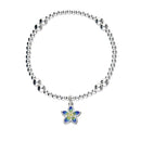 Happy Valley Silver Stretch Enamel Bracelet SSEBL12