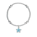 Happy Valley Silver Stretch Enamel Bracelet SSEBL12