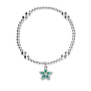 Happy Valley Silver Stretch Enamel Bracelet SSEBL12