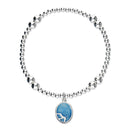 Georgia Allan Silver Stretch Enamel Bracelet SSEBL01